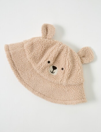 Teeny Weeny Sherpa Teddy Bucket Hat, Sunbaked product photo