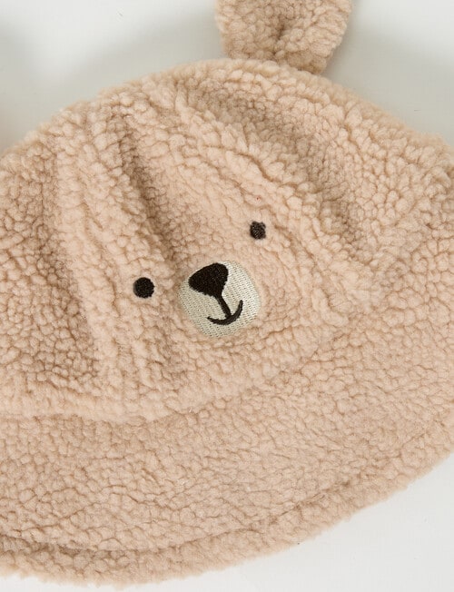 Teeny Weeny Sherpa Teddy Bucket Hat, Sunbaked product photo View 02 L