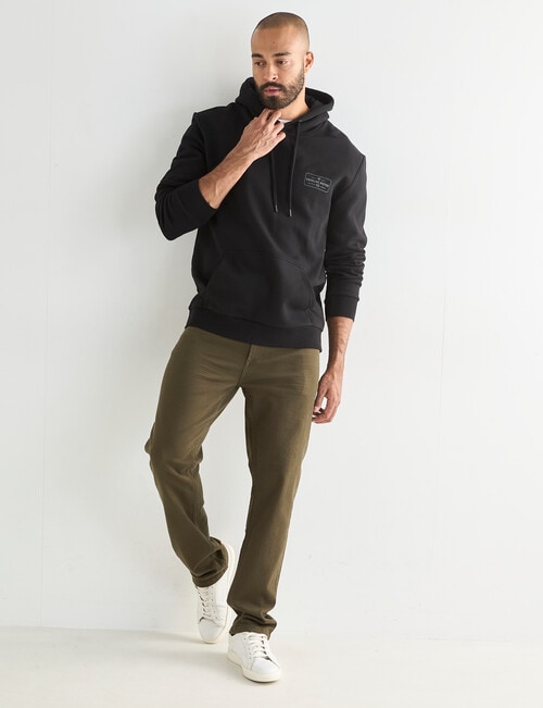 Gasoline Motor Hoody Sweat, Black product photo View 03 L