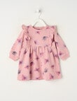 Teeny Weeny Swan Song Play Fleece Butterfly Dress, Pink product photo