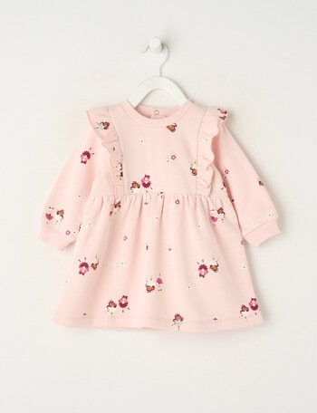 Teeny Weeny Swan Song Play Fleece Fairy Dress, Pink product photo
