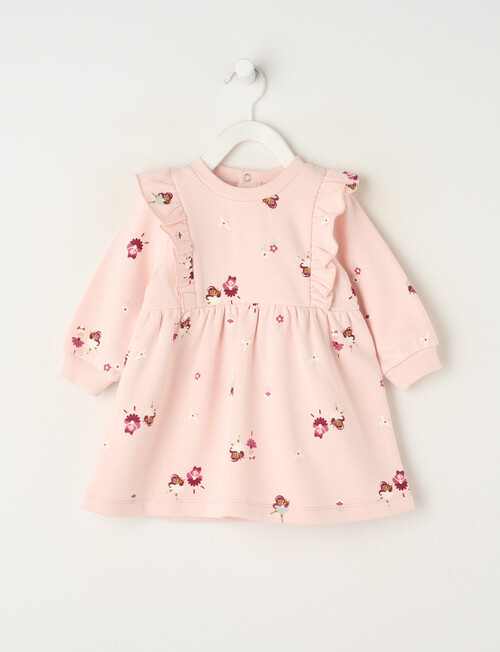 Teeny Weeny Swan Song Play Fleece Fairy Dress, Pink product photo
