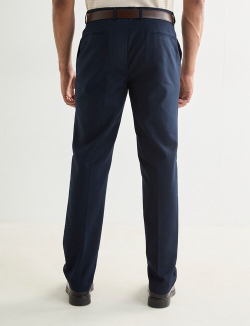 Laidlaw + Leeds Cotton Stretch Chino Pant, Navy product photo View 02 L