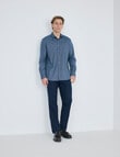Laidlaw + Leeds Cotton Stretch Chino, Navy product photo View 03 S