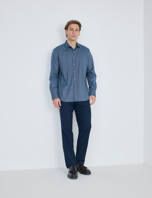 Laidlaw + Leeds Cotton Stretch Chino, Navy product photo View 03 L