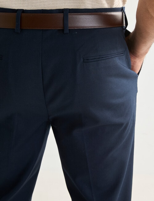 Laidlaw + Leeds Cotton Stretch Chino Pant, Navy product photo View 06 L