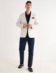 Laidlaw + Leeds Cotton Stretch Blazer, Stone product photo View 03 S