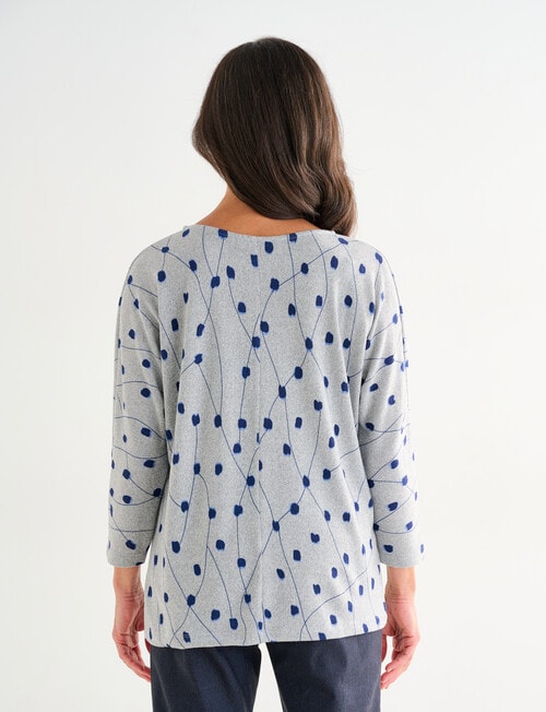 Ella J Soft Touch Top, Spot Print product photo View 02 L