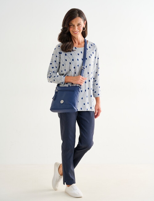 Ella J Soft Touch Top, Spot Print product photo View 03 L