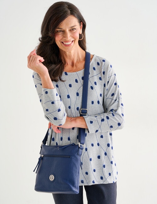 Ella J Soft Touch Top, Spot Print product photo View 05 L