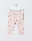 Teeny Weeny Swan Song Play Flower Legging, Pink product photo