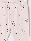 Teeny Weeny Swan Song Play Flower Legging, Pink product photo View 02 S