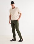 Laidlaw + Leeds Cotton Stretch Chino Pant, Khaki product photo View 03 S