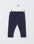 Teeny Weeny Swan Song Play Fleece Legging, Navy product photo