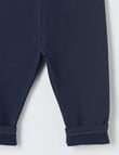 Teeny Weeny Swan Song Play Fleece Legging, Navy product photo View 02 S