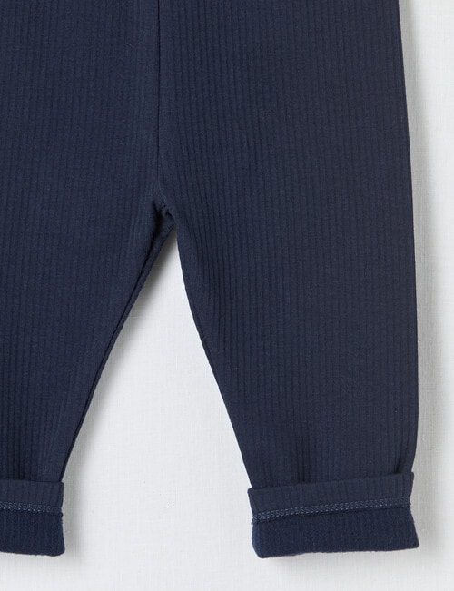 Teeny Weeny Swan Song Play Fleece Legging, Navy product photo View 02 L