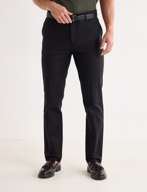 Laidlaw + Leeds Cotton Stretch Chino Pant, Black product photo View 02 L