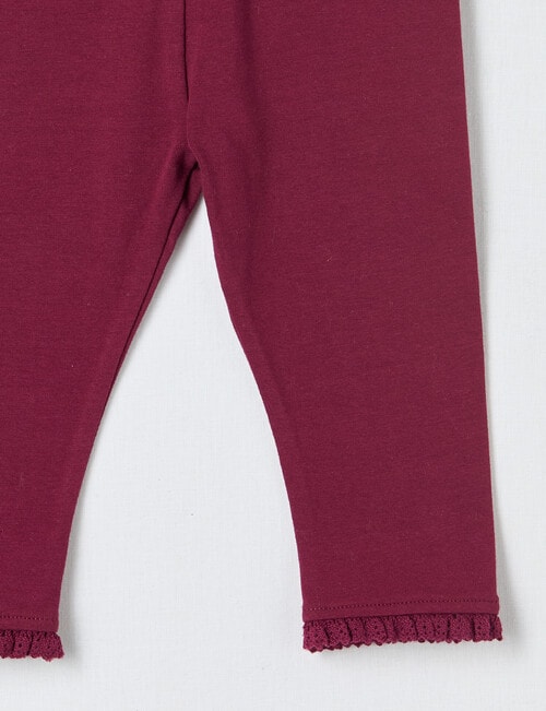 Teeny Weeny Swan Song Play Legging, Cherry product photo View 02 L