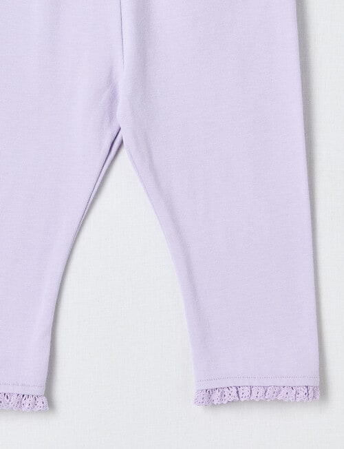 Teeny Weeny Swan Song Play Legging, Lilac product photo View 02 L