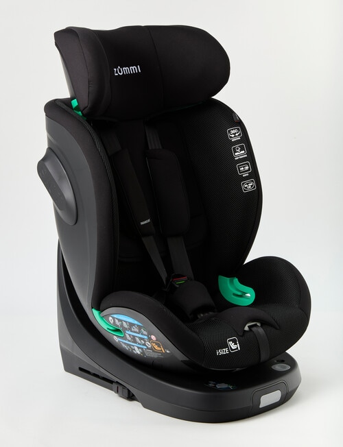 Zummi Paramount 360&deg; Car Seat, Black product photo View 11 L