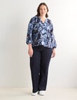 Whistle Ladder Trim Top Floral, Navy product photo View 13 S