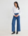 Whistle Long Sleeve Ruffle Shirt, White product photo View 06 S