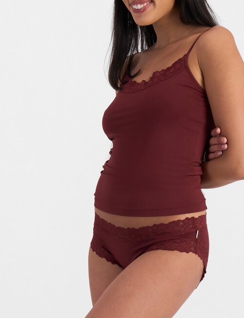 Jockey Woman Parisienne Micro Bikini Brief, Rich Cherry product photo View 02 L