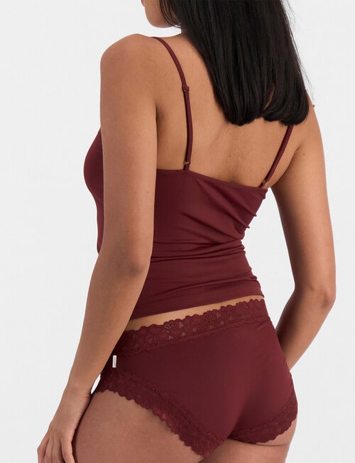 Jockey Woman Parisienne Micro Bikini Brief, Rich Cherry product photo View 03 L