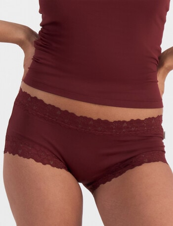 Jockey Woman Parisienne Micro Boyleg Brief, Rich Cherry product photo