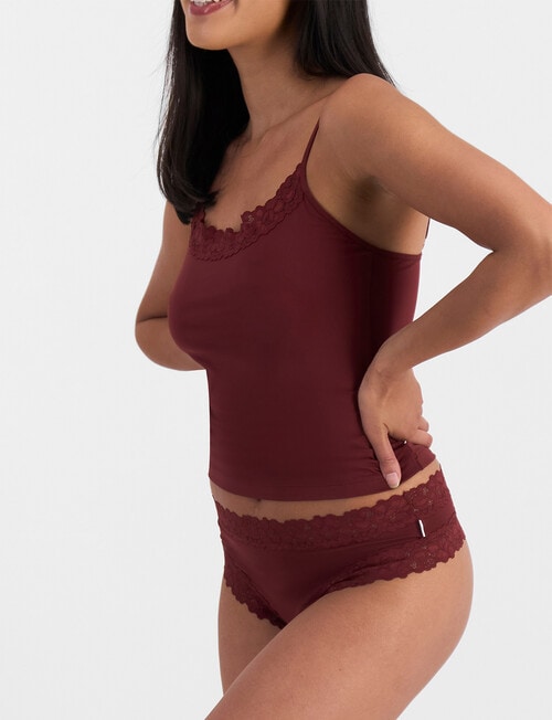 Jockey Woman Parisienne Micro Gee Brief, Rich Cherry product photo View 02 L