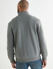 Gasoline Quarter Zip Motor Sweat, Khaki product photo View 02 S