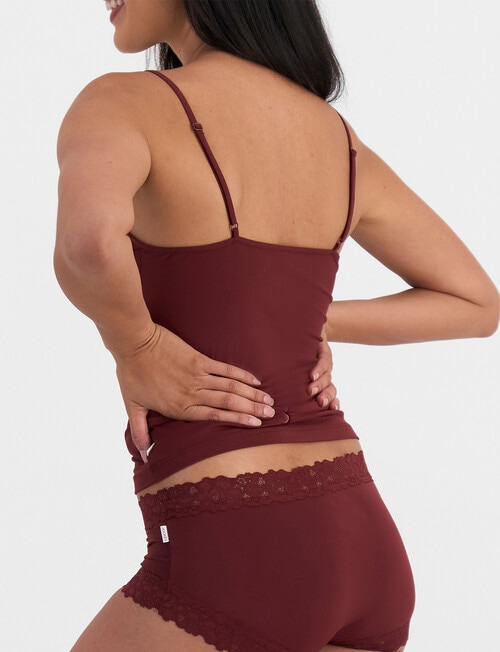 Jockey Woman Parisienne Micro Boyleg Brief, Rich Cherry product photo View 03 L