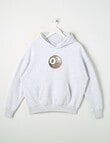 Switch Leopard Eight Ball Oversized Hoodie, Grey Marle product photo