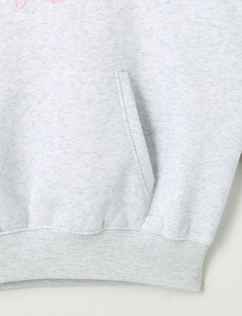 Switch Leopard Eight Ball Oversized Hoodie, Grey Marle product photo View 03 L