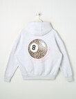 Switch Leopard Eight Ball Oversized Hoodie, Grey Marle product photo View 04 S