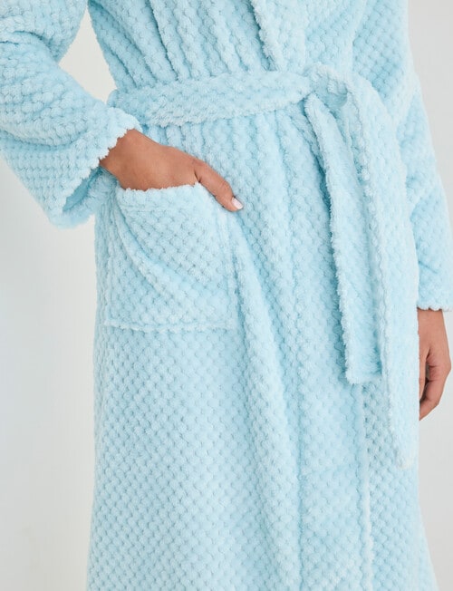 Whistle Sleep Basket Weave Robe, Aqua product photo View 05 L