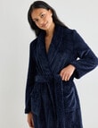 Whistle Sleep Basket Weave Robe, Navy product photo