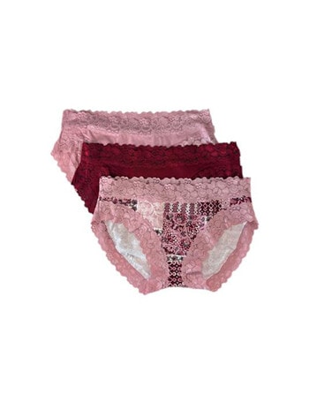 Jockey Woman Parisienne Cotton Bikini Brief, 3-Pack, Floral Quilt product photo