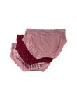 Jockey Woman Parisienne Cotton Bikini Brief, 3-Pack, Floral Quilt product photo View 02 S