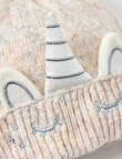 Mac & Ellie Unicorn Beanie , Vanilla product photo View 04 S