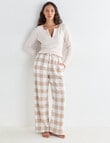 Mineral Sleep Henley Long Sleeve Top, Oatmeal product photo View 08 S