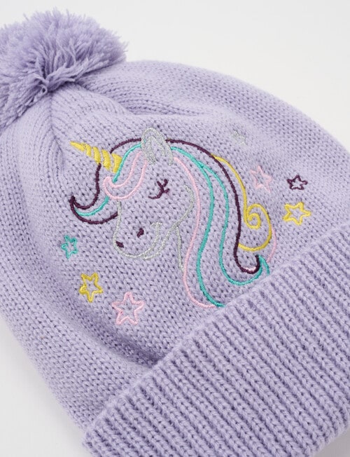 Mac & Ellie Unicorn Fleece Lined Beanie product photo View 02 L