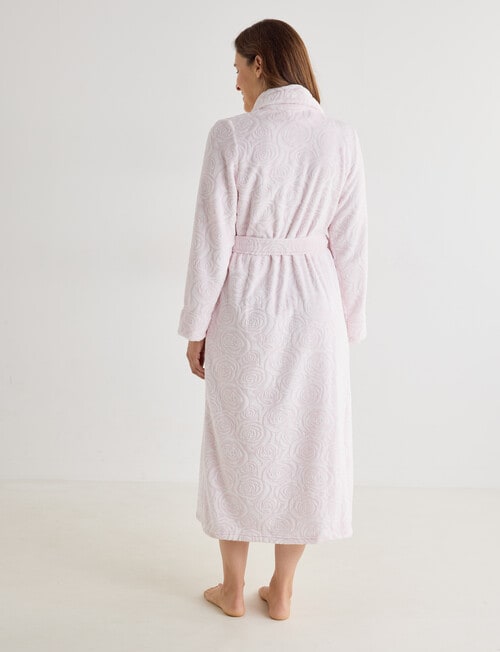 Ruby & Bloom Rose Textured Robe, Pink, 10-26 product photo View 02 L