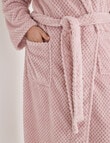 Studio Curve Sleep Basketweave Robe, Pale Pink product photo View 05 S