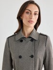 Oliver Black Trench Coat, Mini Houndstooth product photo View 04 S