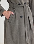 Oliver Black Trench Coat, Mini Houndstooth product photo View 05 S
