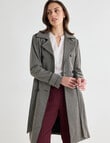 Oliver Black Trench Coat, Mini Houndstooth product photo View 07 S