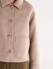 Jigsaw Pave Wool Blend Jacket, Almond Marle product photo View 05 S