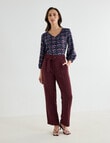 Oliver Black Three Quarter Sleeve V-Neck Top, Dice Print product photo View 03 S