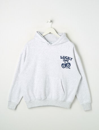 Switch Good Luck Oversized Hoodie, Grey Marle product photo